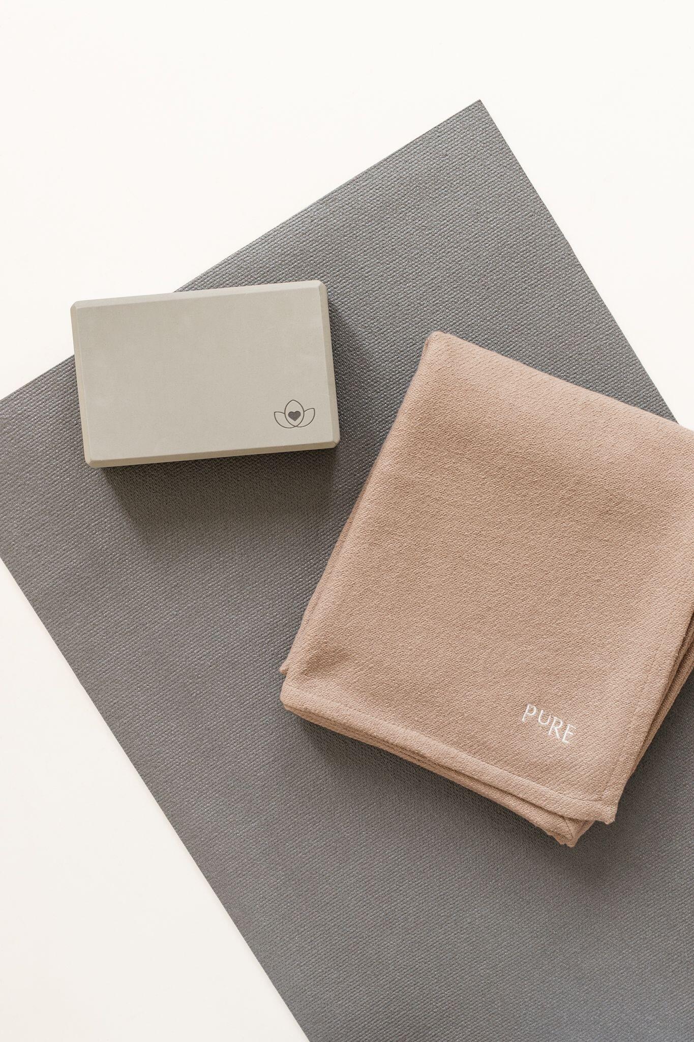 Lotus Yoga blok high density taupe 4/5