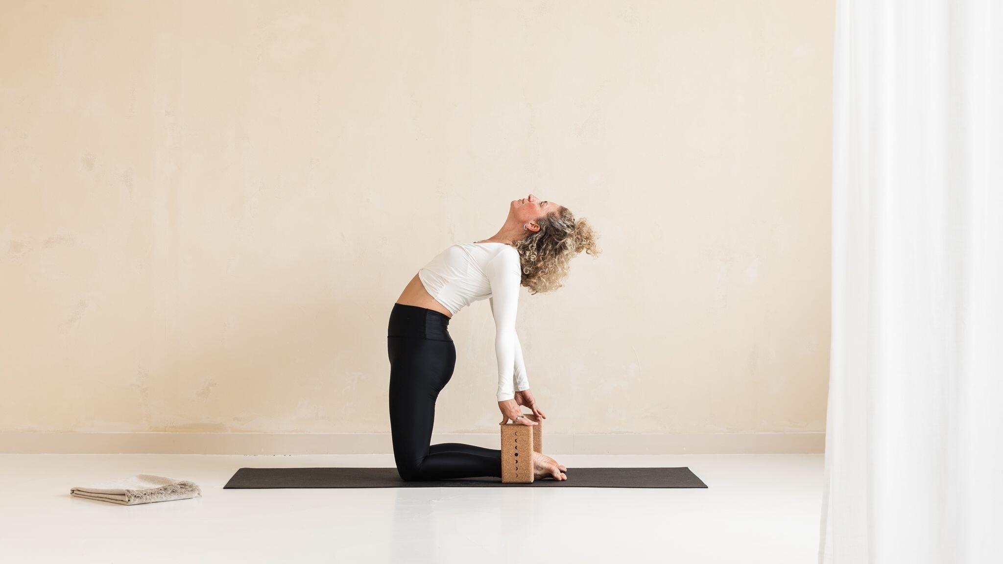 Lotus Yoga blok eco natuurkurk moon 2/5