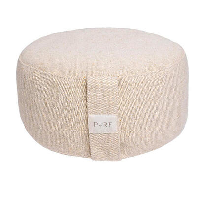 Meditatiekussen eco jute bruin rond 2.0 - pure