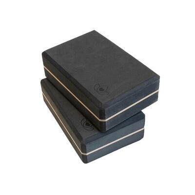 Lotus yoga blok high density zwart - 2 stuks