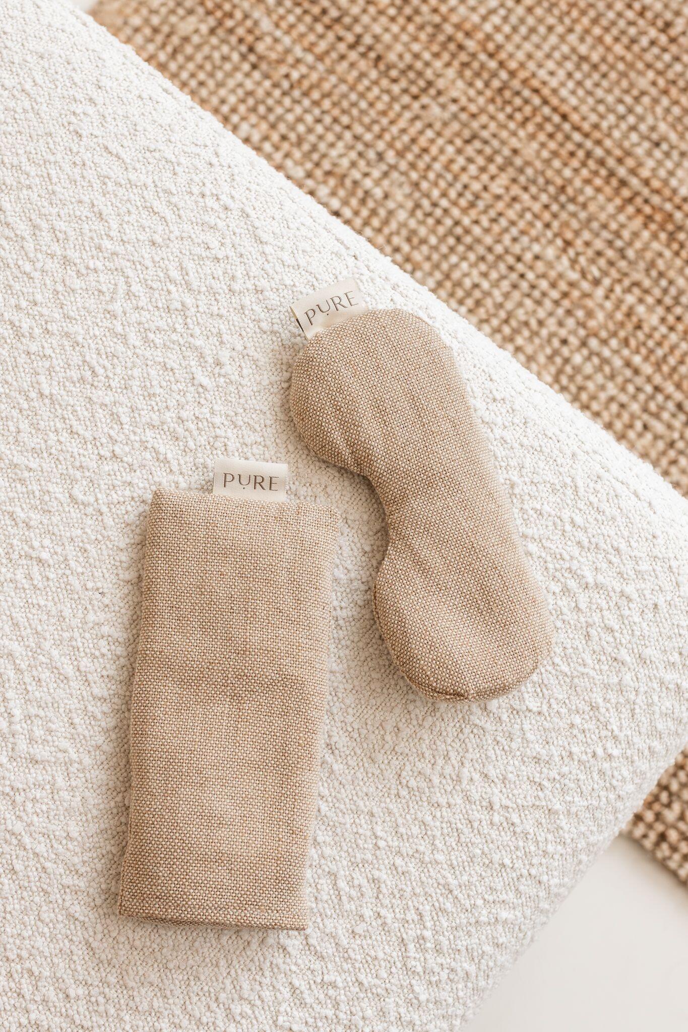 Oogkussen jute lavendel gevormd bruin eco - Pure 2/3