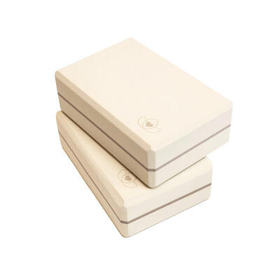 Lotus yoga blok high density creme - 2 stuks