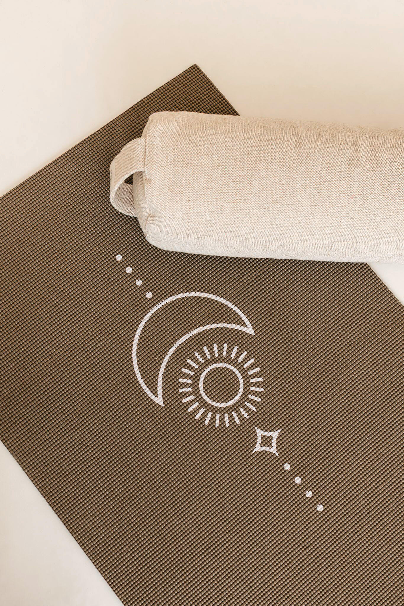 Lotus Yogamat sticky extra dik balance donkergroen 3/5