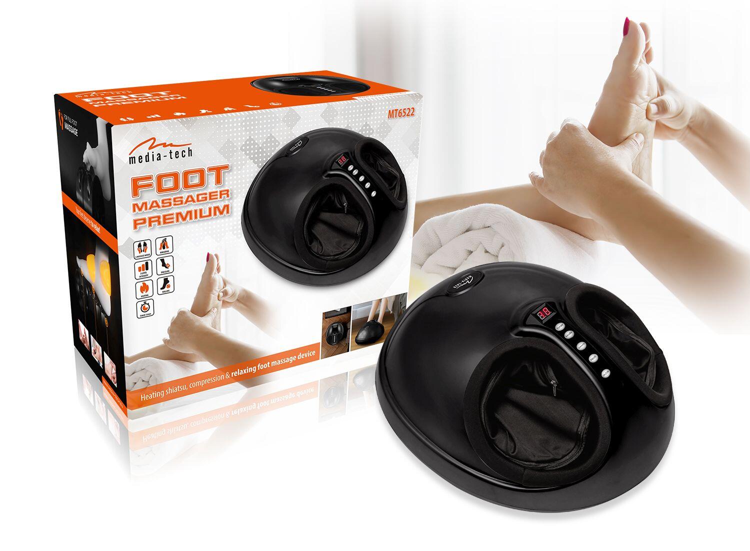 MASAŻER STÓP Media-Tech shiatsu z presoterapią relaksujący model PREMIUM 2/4