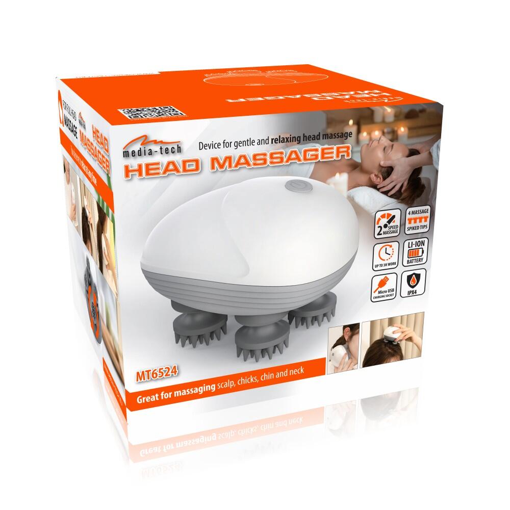 Masażer do głowy Media-Tech HEAD MASSAGER - relaks i odprężenie 4/4