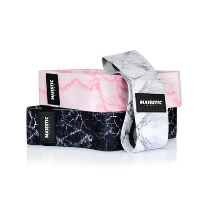 Zestaw gum do ćwiczeń Majestic Sport HIP BAND - 3 szt.
