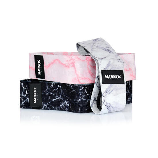 Zestaw gum do ćwiczeń Majestic Sport HIP BAND - 3 szt.