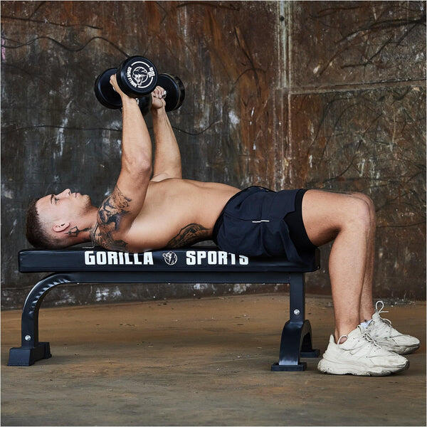 Mancuerna fija con recubrimiento de goma Gorilla Sports de 2,5kg a 40 kg 5/7