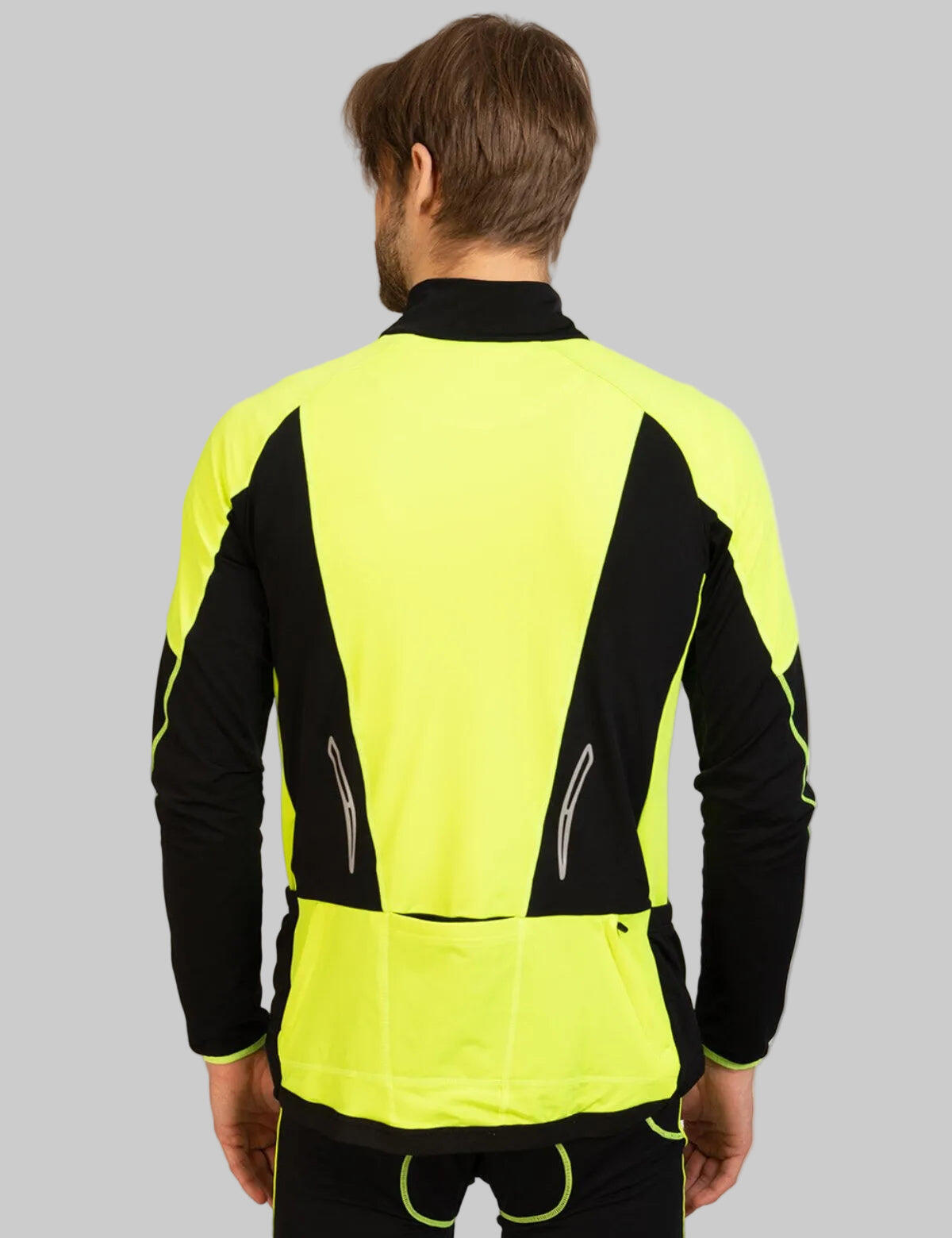 Herren Winter Thermalradtrikot Pro-T – Fahrradtrikot Langarm mit Fleece 2/4
