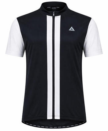 Herren Fahrradtrikot Kurzarm Radtrikot Pro Line II Schwarz Weiss