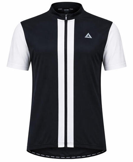 Herren Fahrradtrikot Kurzarm Radtrikot Pro Line II Schwarz Weiss