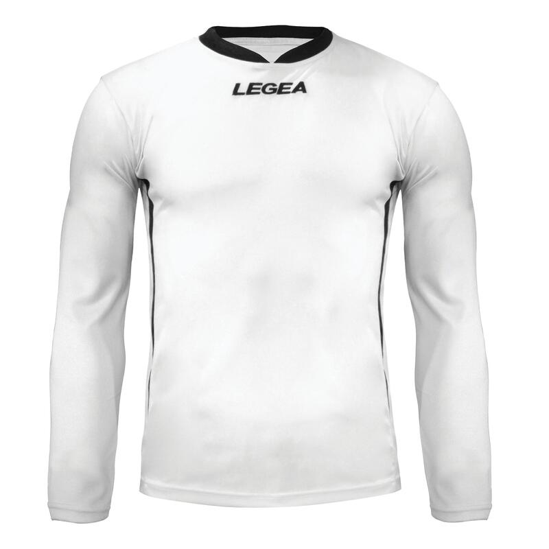 Bărbați Running Maglie lungi Traspirant Dusseldorf ML Alb-Negru