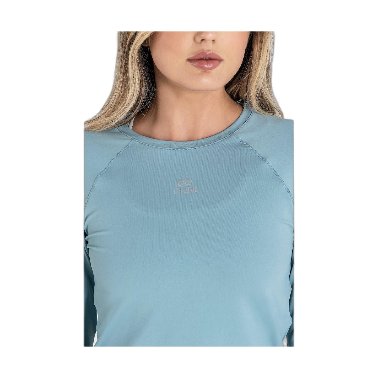 T-shirt donna Ditchil blu, manica corta, taglio atletico 5/7