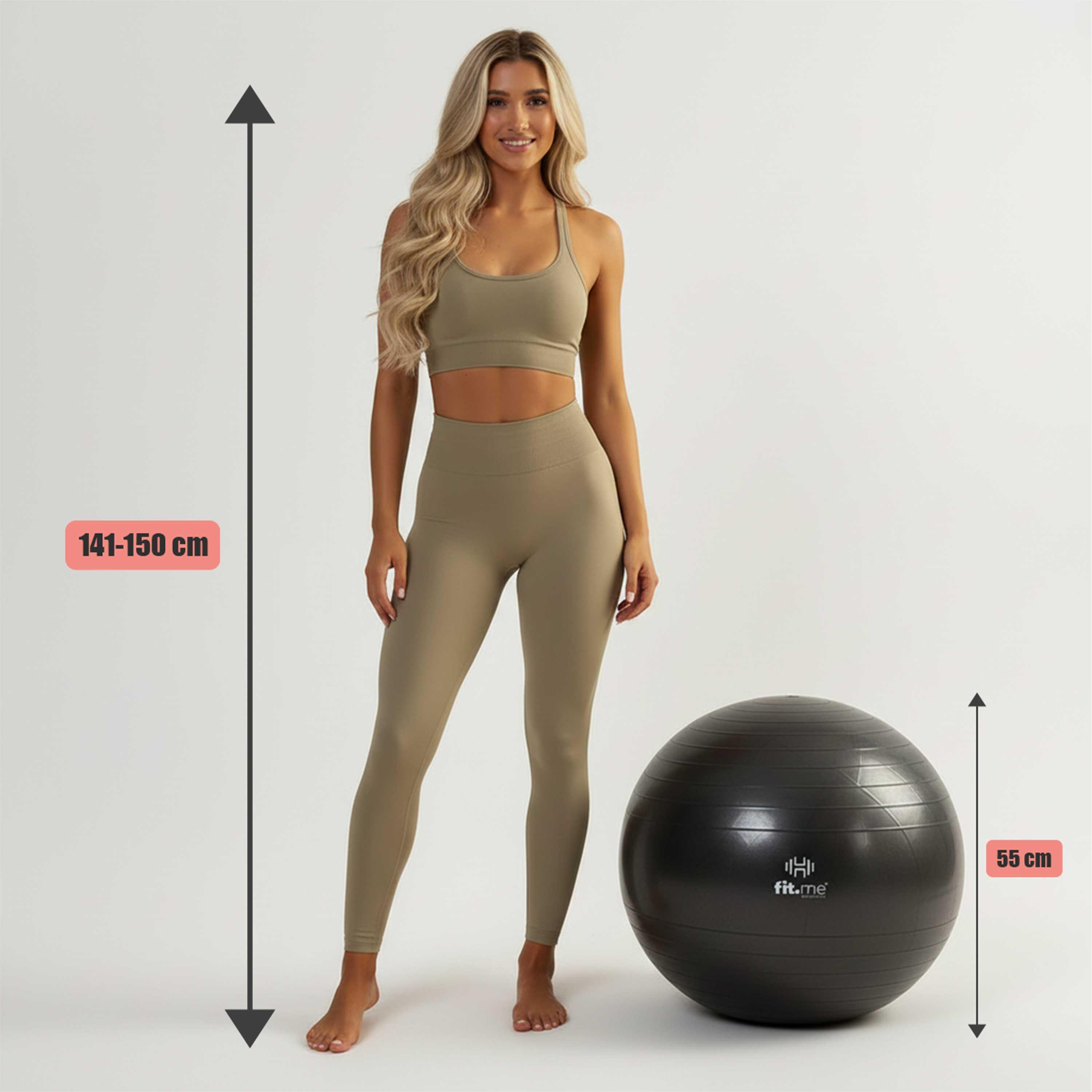 Piłka gimnastyczna fitness z pompką Fit.me 4/7