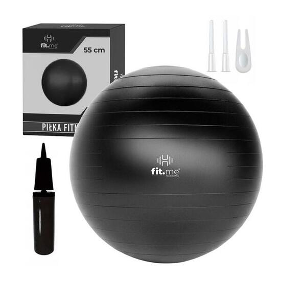 Piłka gimnastyczna fitness z pompką 55 cm Fit.me