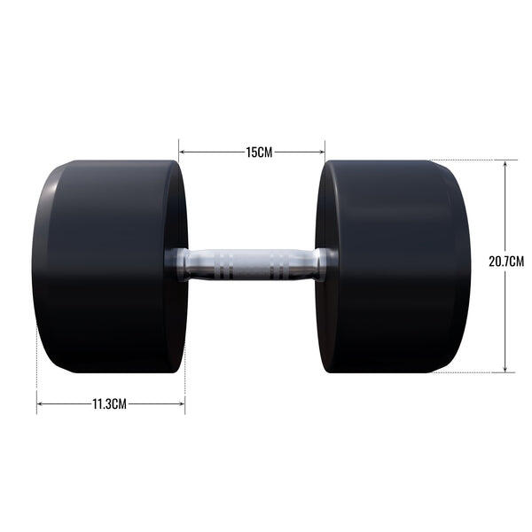 HALTÈRE MONOBLOC ROND | MUSCULATION | AU CHOIX DE 2,5KG À 40 KG 2/6