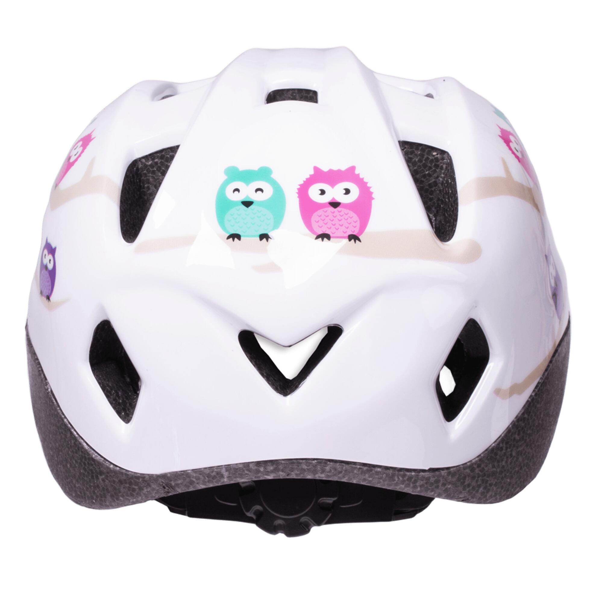 Kask rowerowy dziecięcy Sówki Profex regulowany 4/4