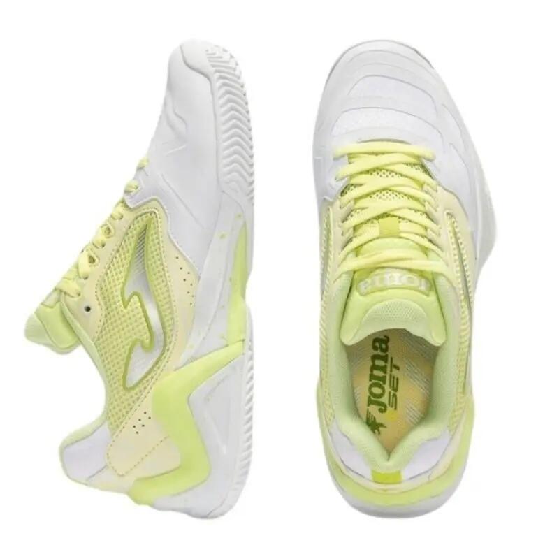 Tênis femininos Joma Set 2611 Branco Amarelo 2/5