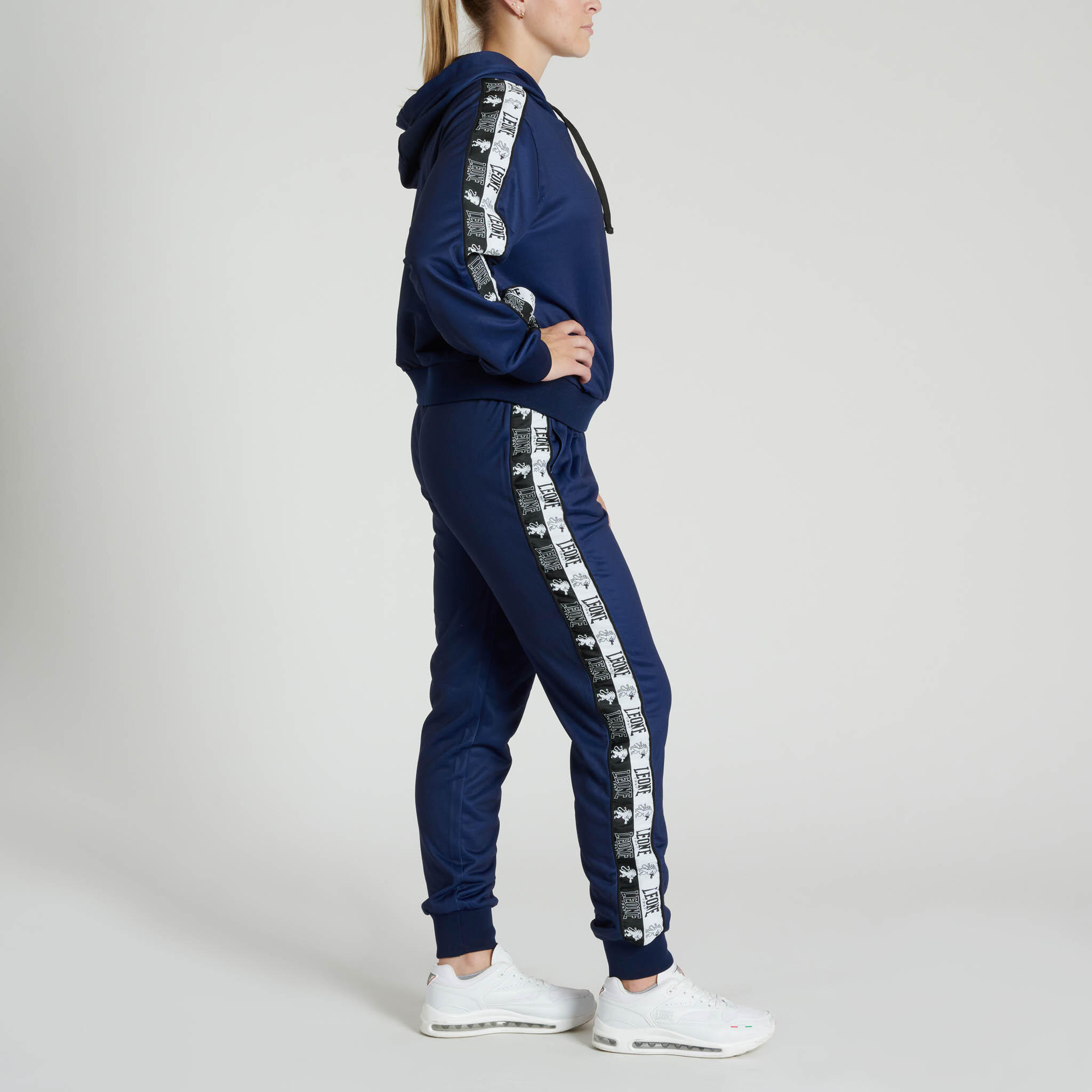 Fato de treino completo feminino LEONE 1947 ICONIC azul M 2/4