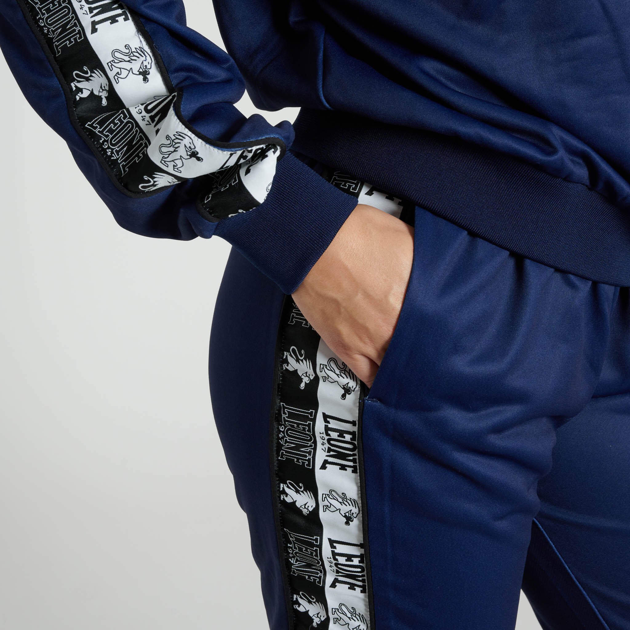 Fato de treino completo feminino LEONE 1947 ICONIC azul M 4/4