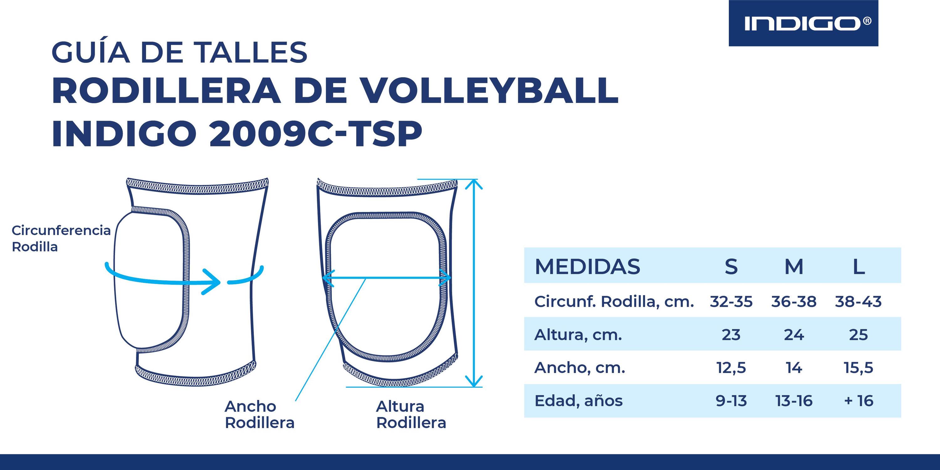 Genouillère Rembourrée pour Volleyball INDIGO Noir 2/4