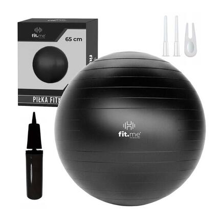 Piłka gimnastyczna fitness z pompką 65 cm Fit.me