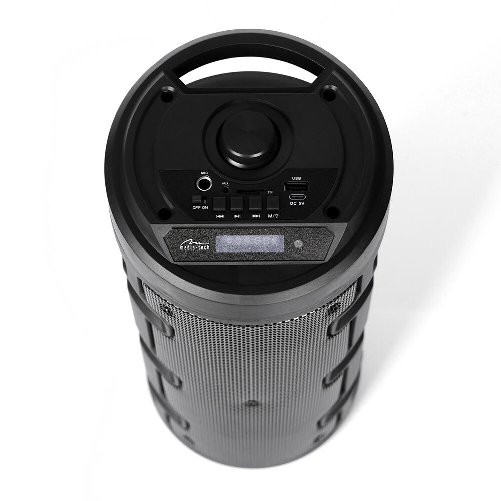 GŁOŚNIK KARAOKE Media-Tech Bluetooth 40W RMS LED podstawka pasek 3/4