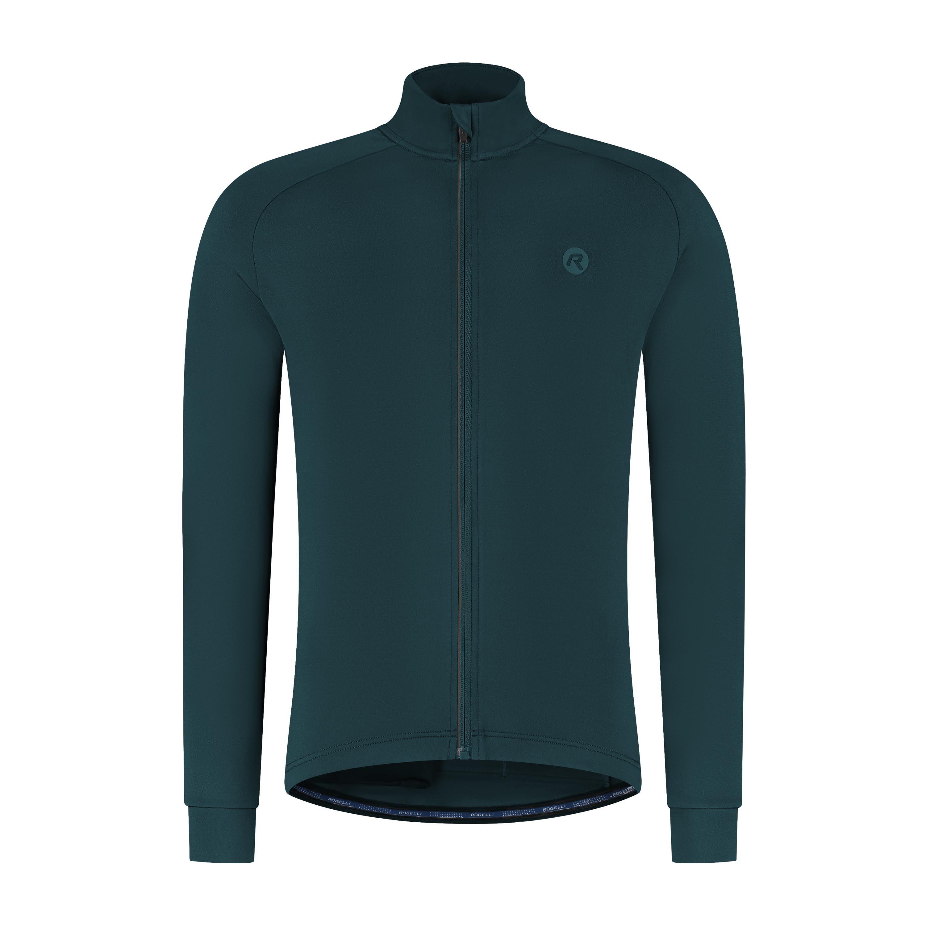 Langarm-Fahrradtrikot Herren Dunkelblau Essential II 2/7