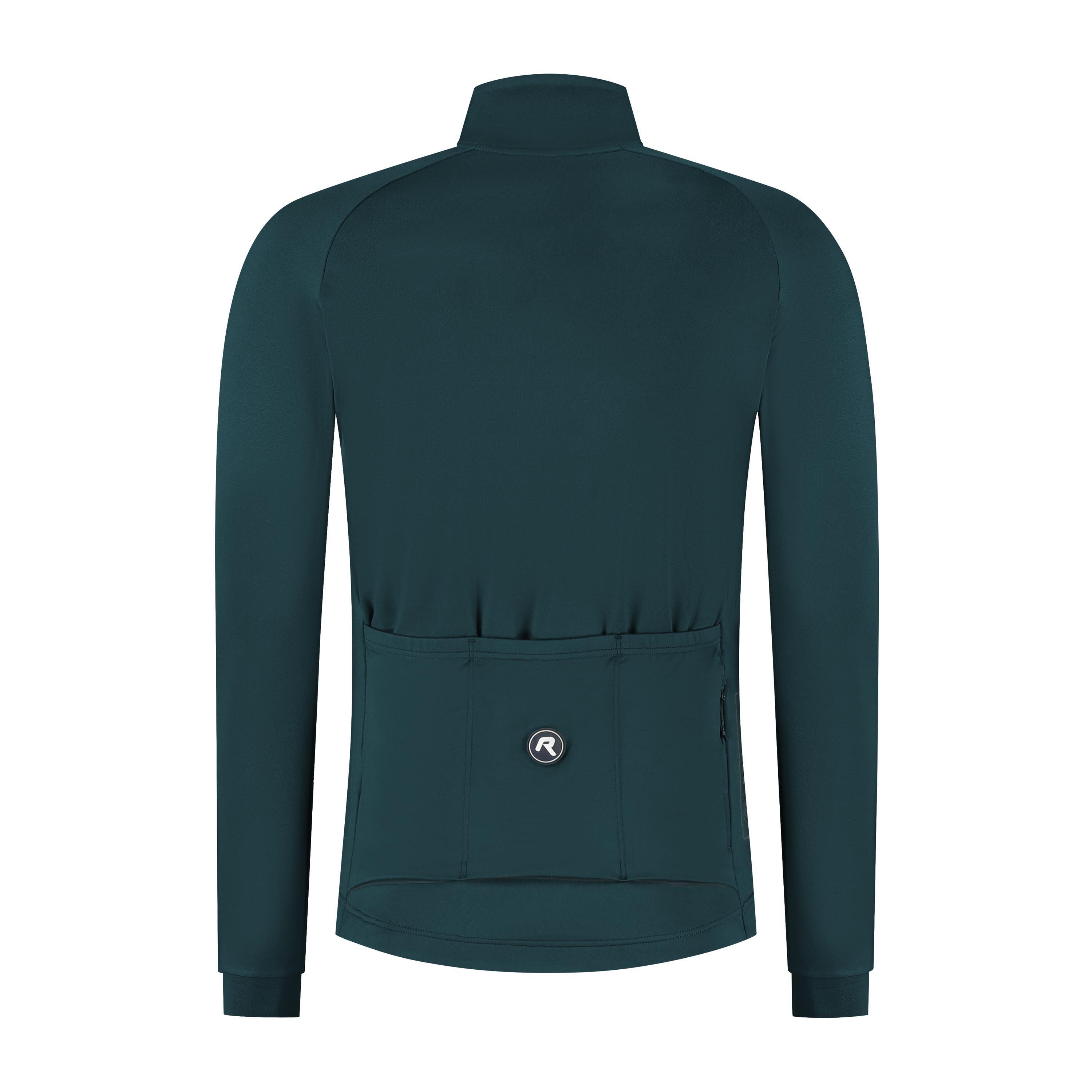 Langarm-Fahrradtrikot Herren Dunkelblau Essential II 3/7