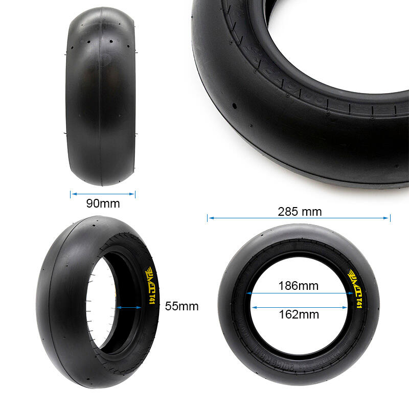Neumatico tubeless radial 90/65R6.5"- T41 slick [PMT] 2/5
