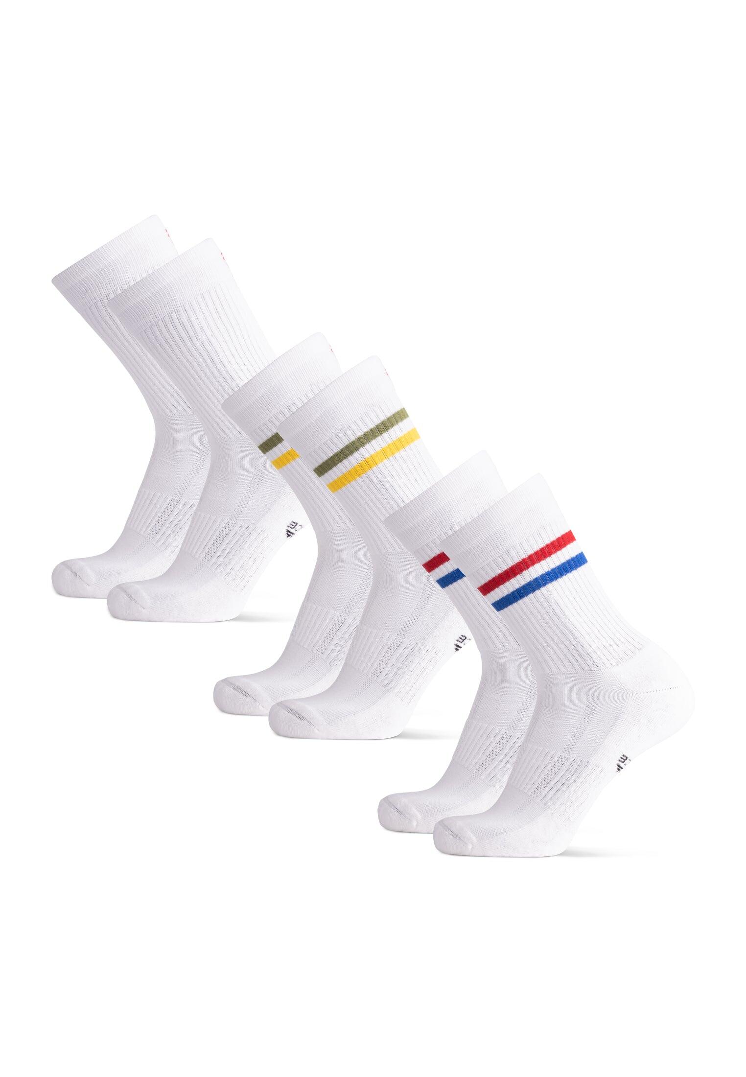 Calcetines de tenis de algodón acolchados 3 pares 3/5
