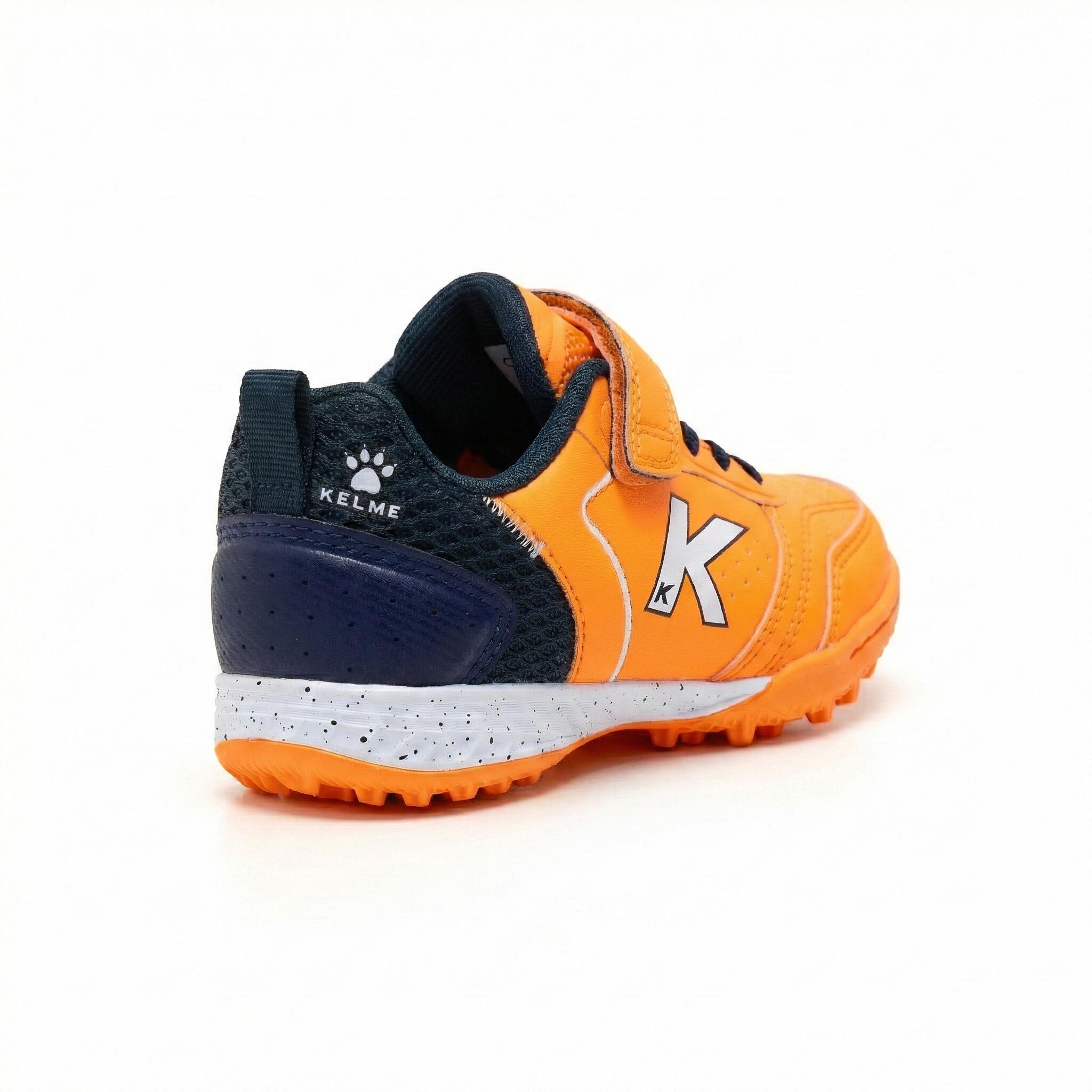 Kelme España Zapatillas De Niño Goleiro Turf Elastic Naranja Y Azul Unisex Kids 3/3