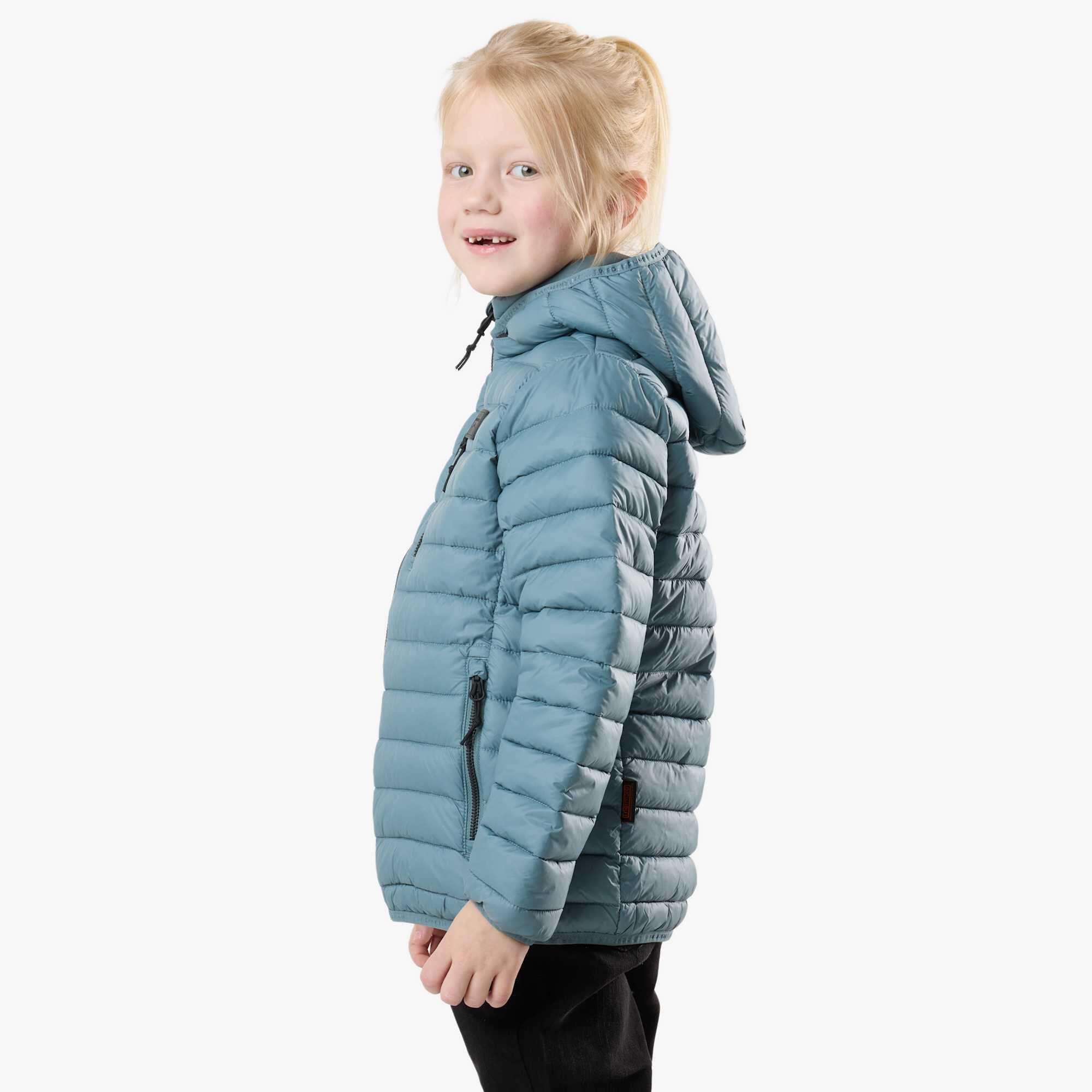 Veste junior randonnée extérieure coupe-vent déperlante Lofoten Hood 3/6