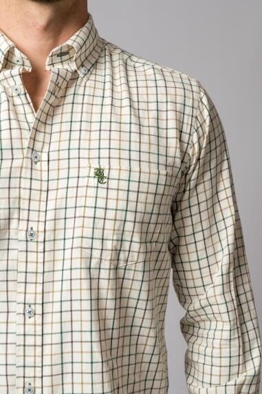 CAMISA CUADROS VERDE, MARRÓN Y CAMEL 2/5
