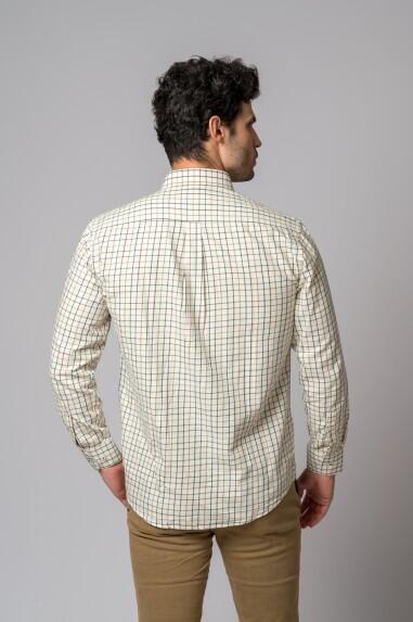 CAMISA CUADROS VERDE, MARRÓN Y CAMEL 5/5