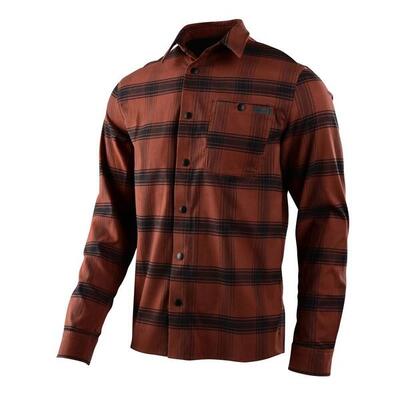 Mtb-shirt grind flannel stripe, ademend en ideaal voor trail riding
