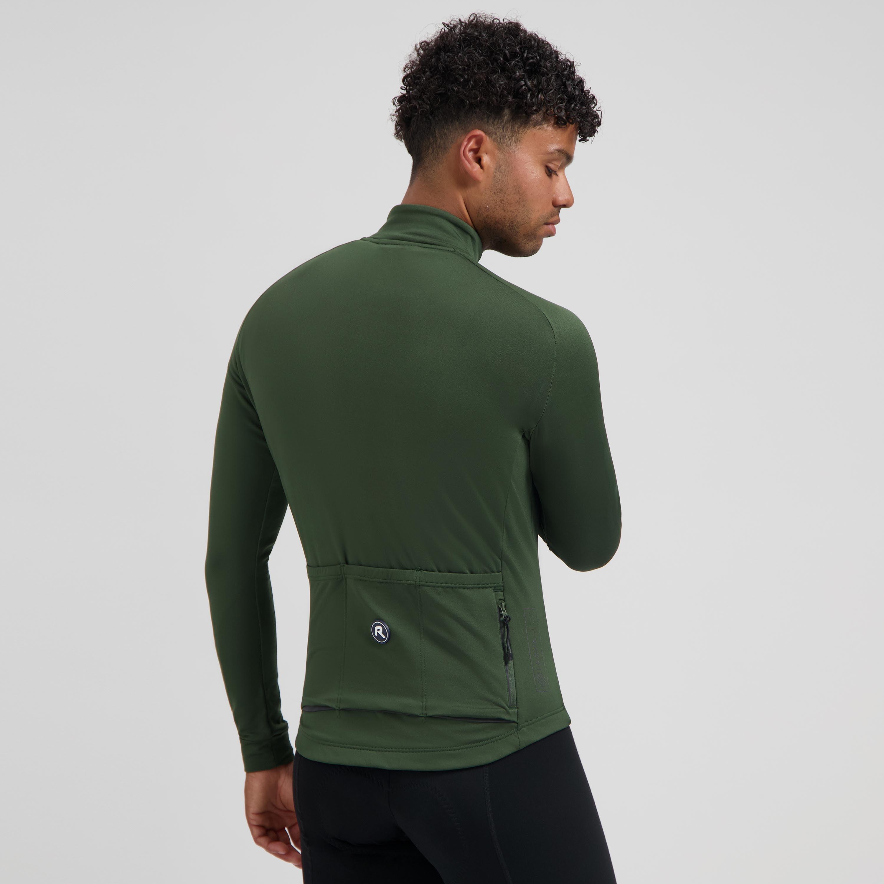 Maillot de cyclisme manches longues Homme Vert Essential II 4/7