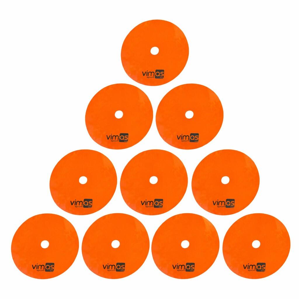 Set 10 unidades círculos de marcaje 20 cm de  Ø con base de transporte 2/5