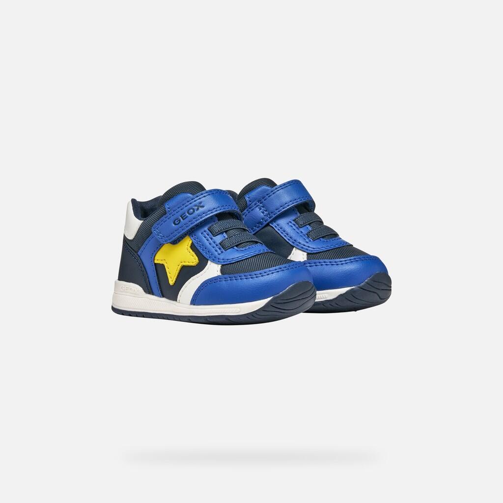 Premiers Pas Bébé Garçon RISHON BABY BOY Bleu Marine/Jaune 3/7
