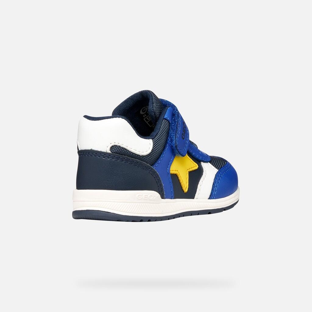 Premiers Pas Bébé Garçon RISHON BABY BOY Bleu Marine/Jaune 6/7