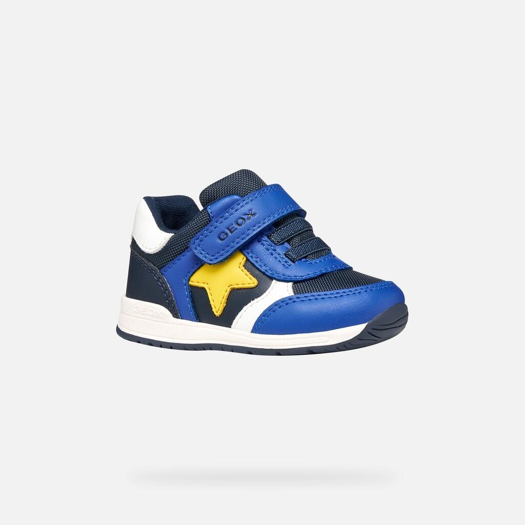 Premiers Pas Bébé Garçon RISHON BABY BOY Bleu Marine/Jaune 4/7