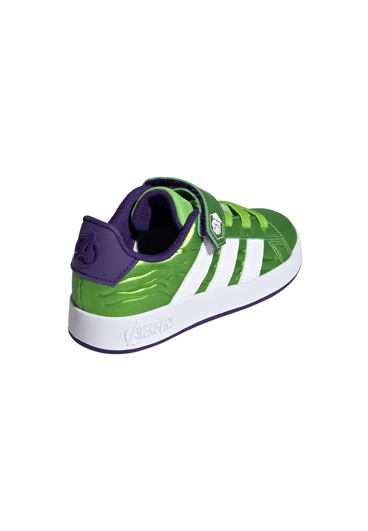 Adidas Kinder Marvel Avengers Grand Court Sneaker HP3607 Sesogr/Ftwwht/Cpurpur 5/7