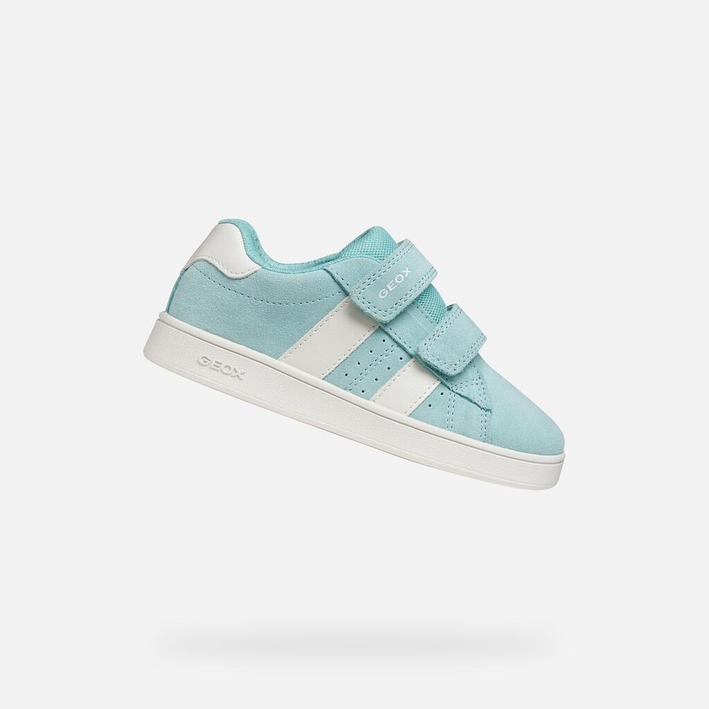 bleu turquoise. / blanc
