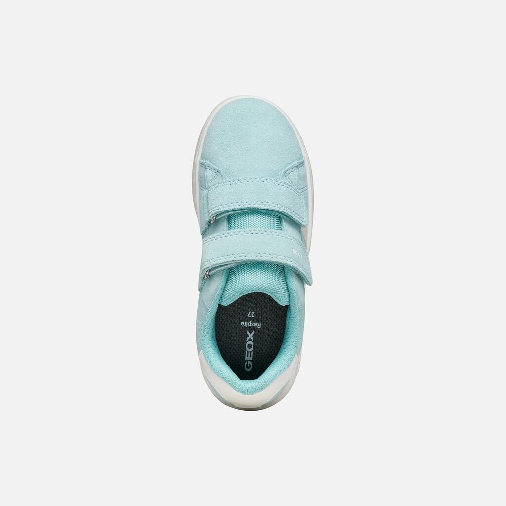 Baskets Fille J ECLYPER GIRL Bleu Eau/Blanc 7/7