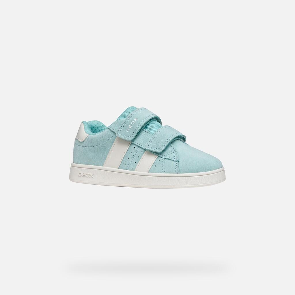 Baskets Fille J ECLYPER GIRL Bleu Eau/Blanc 4/7