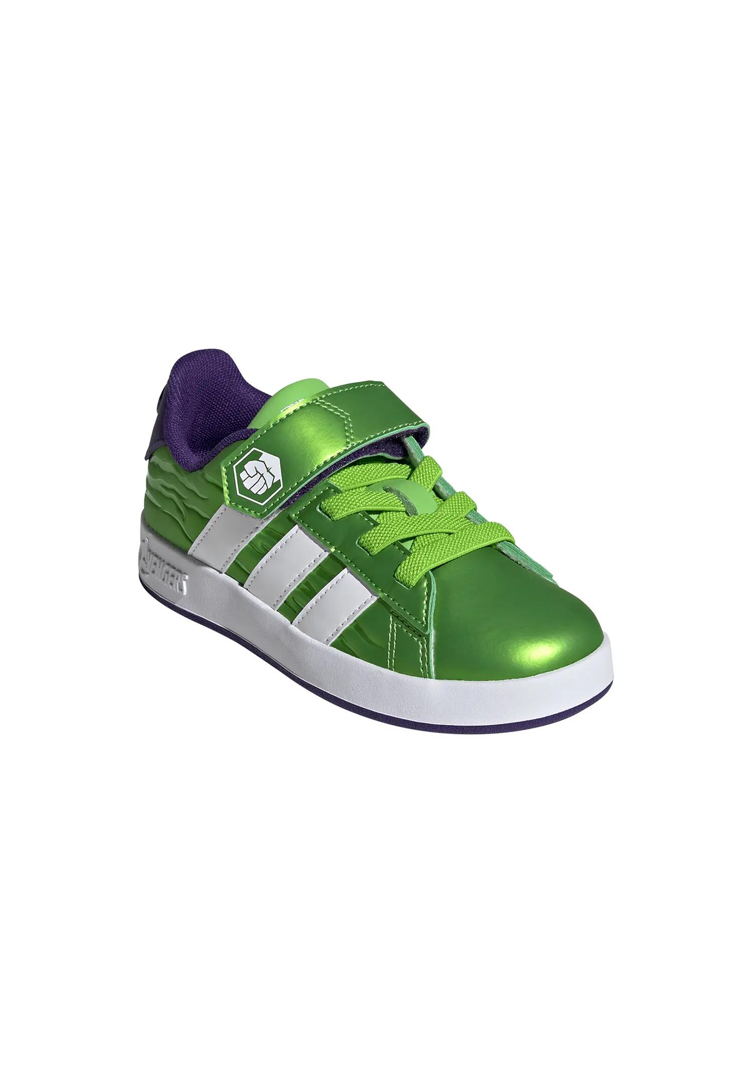 Adidas Kinder Marvel Avengers Grand Court Sneaker HP3607 Sesogr/Ftwwht/Cpurpur 4/7