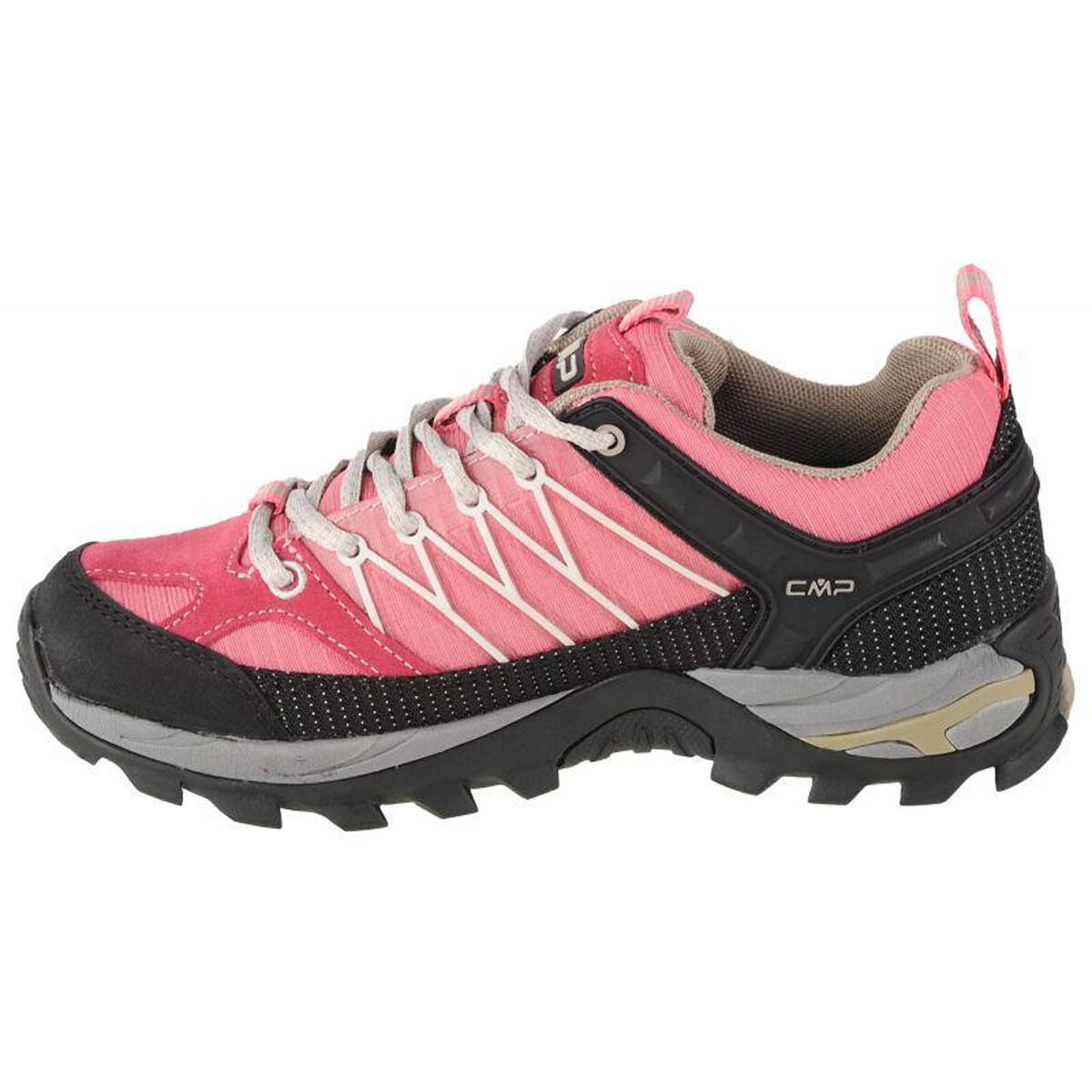 Scarpe Da Passeggio Pelle Scamosciata Taglio BassoDonna CMP Rigel Nero Rosa 2/4