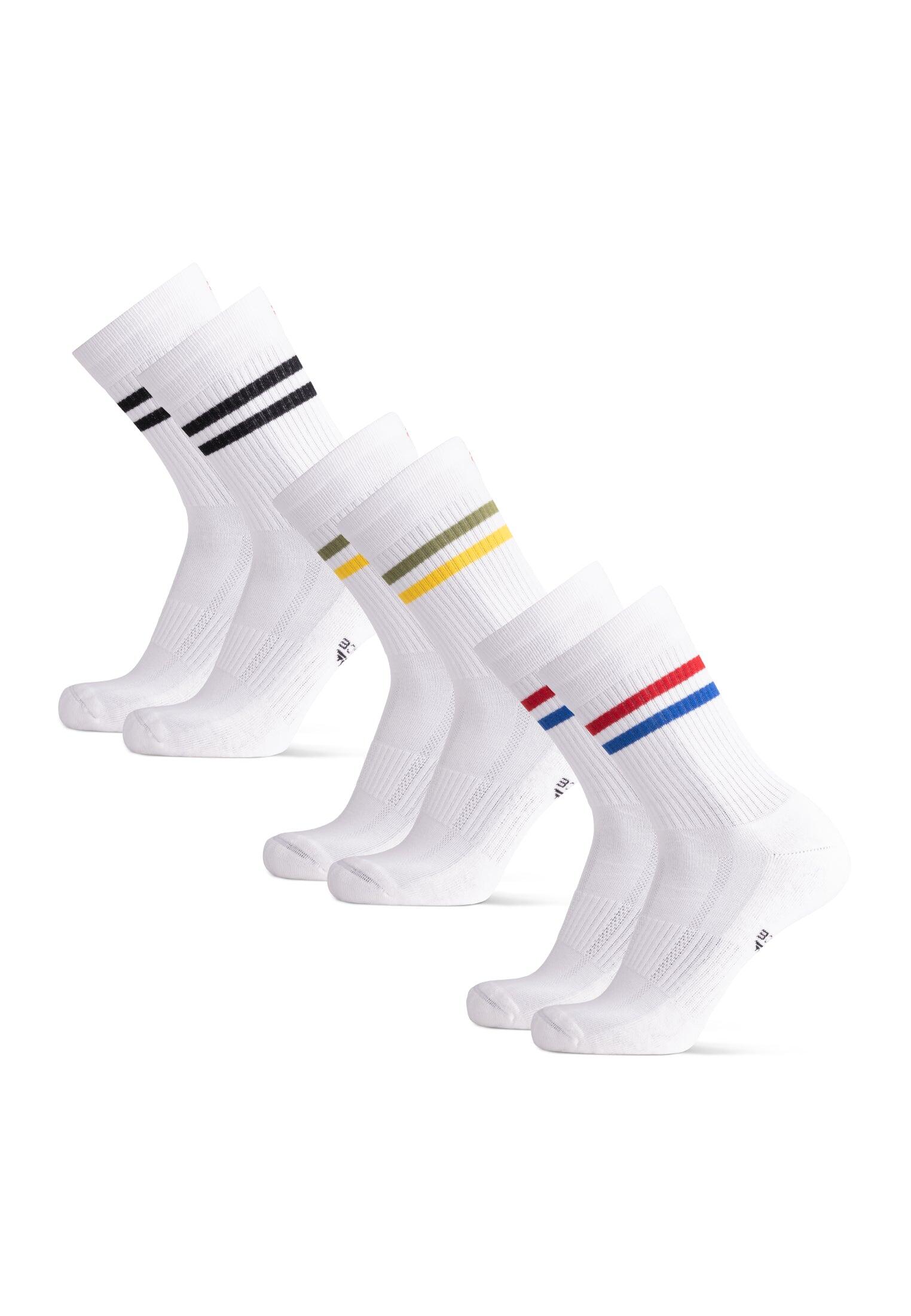Calcetines de tenis de algodón acolchados 3 pares 3/5