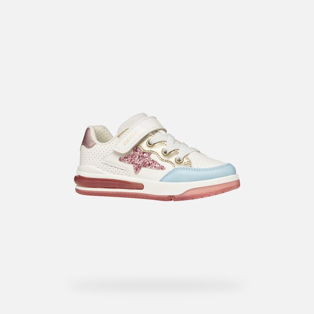 Baskets Fille SKETLITE GIRL Blanc/Rose Clair 3/7