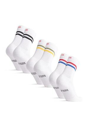Tennis Crew Socken aus Baumwolle gepolstert 3 Paar